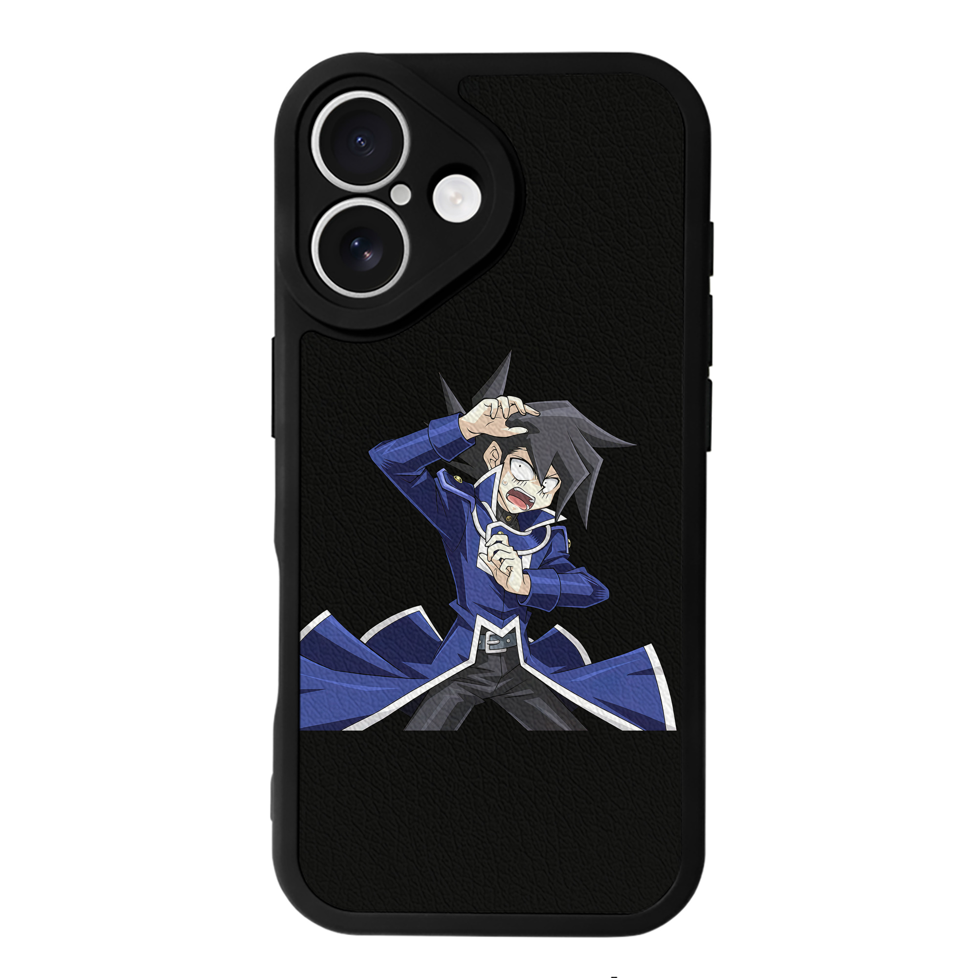 （画像用） 遊☆戯☆王 Yu-Gi-Oh! 【iPhone 16シリーズ対応】シリコンスマホケース（レザー調） 材質：シリコン